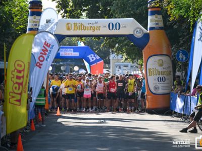 Startlinie des Nibelungenlauf