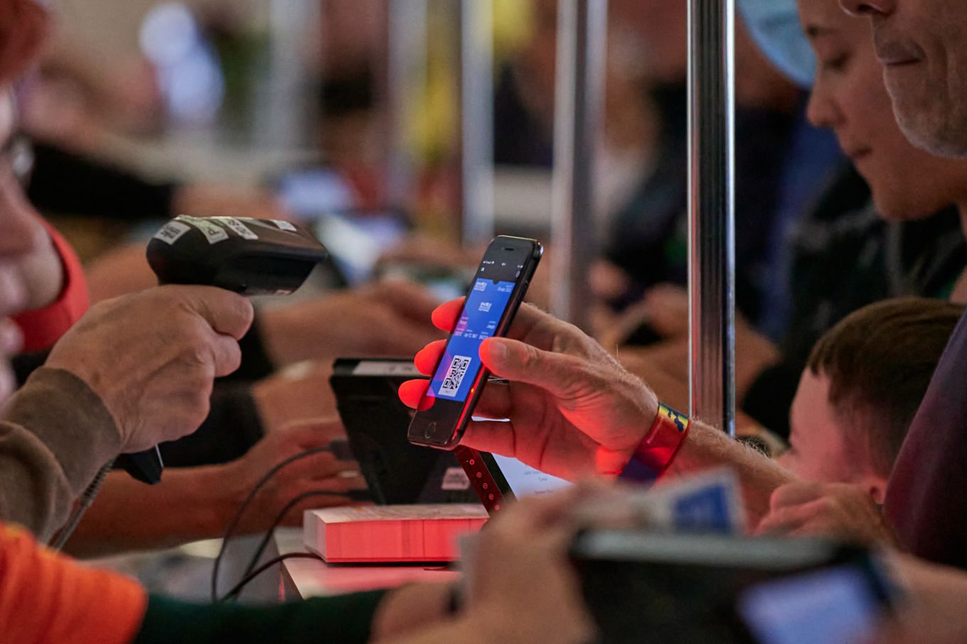 Nachdem der QR-Code gescannt worden ist, kann die Startnummer live gedruckt werden