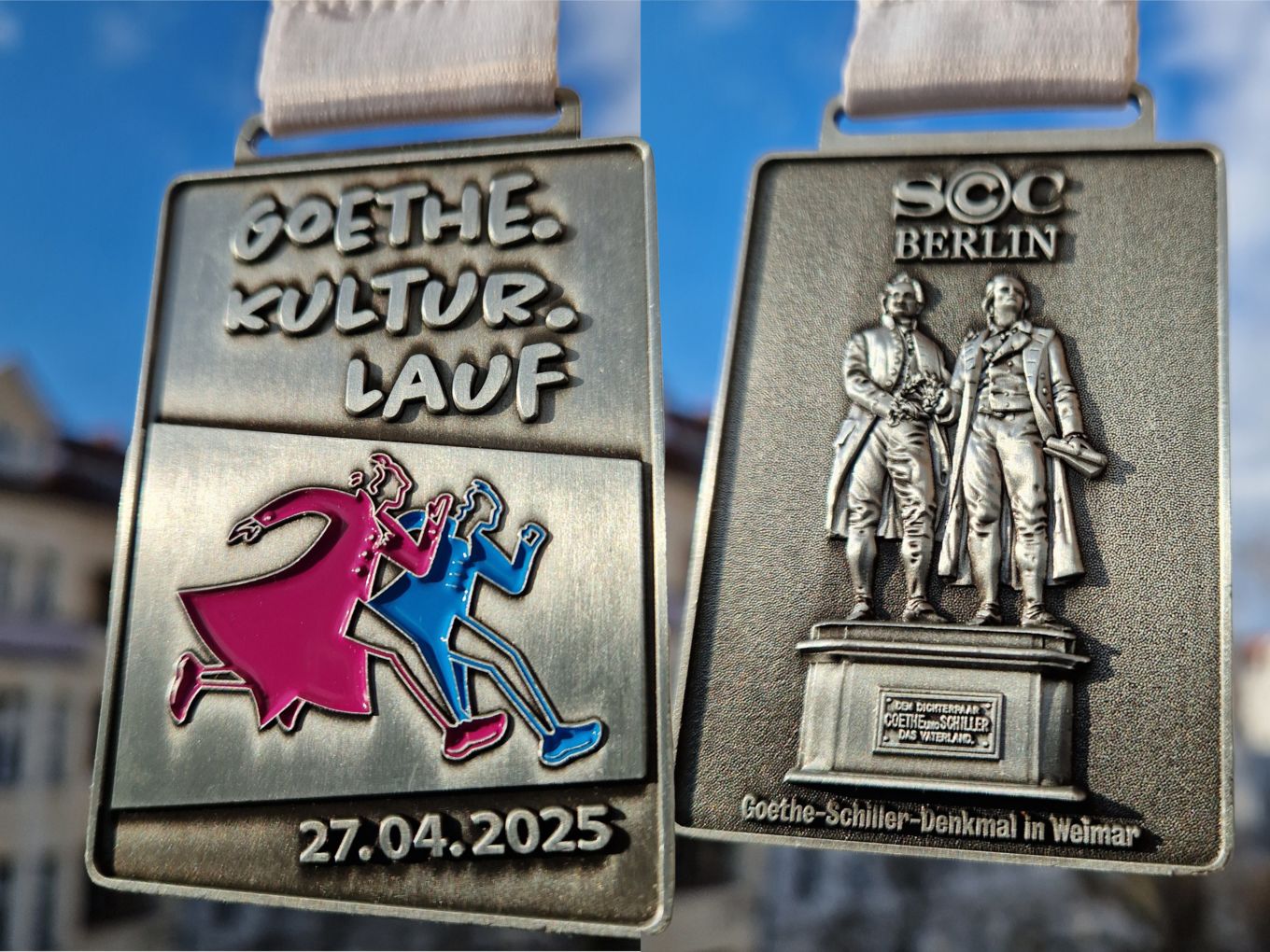 Die Medaillen beim Goethelauf in Weimar