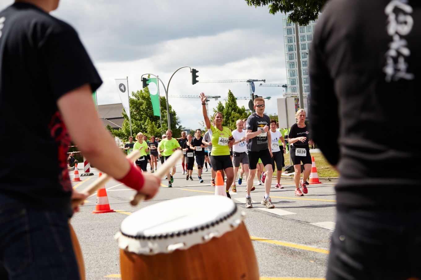 Beim hella hamburg halbmarathon ist Musik an der Strecke