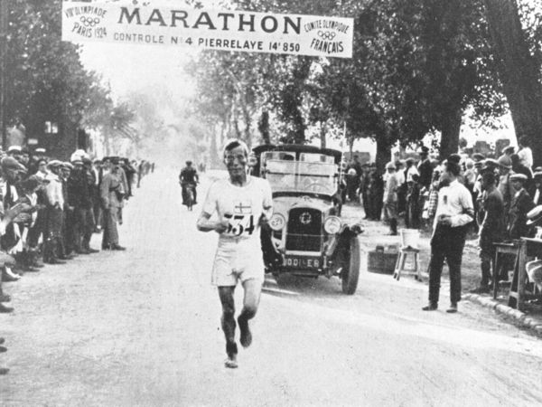 Marathon bei Olympia in Paris 1924