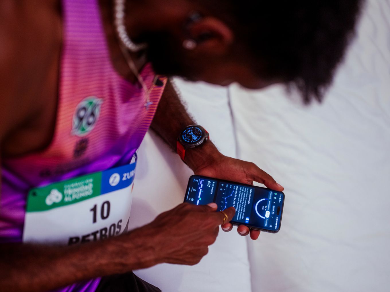 Amanal Petros setzt auf Trainingscomputer von Amazfit