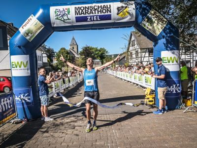 Beim Monschau Marathon angekommen